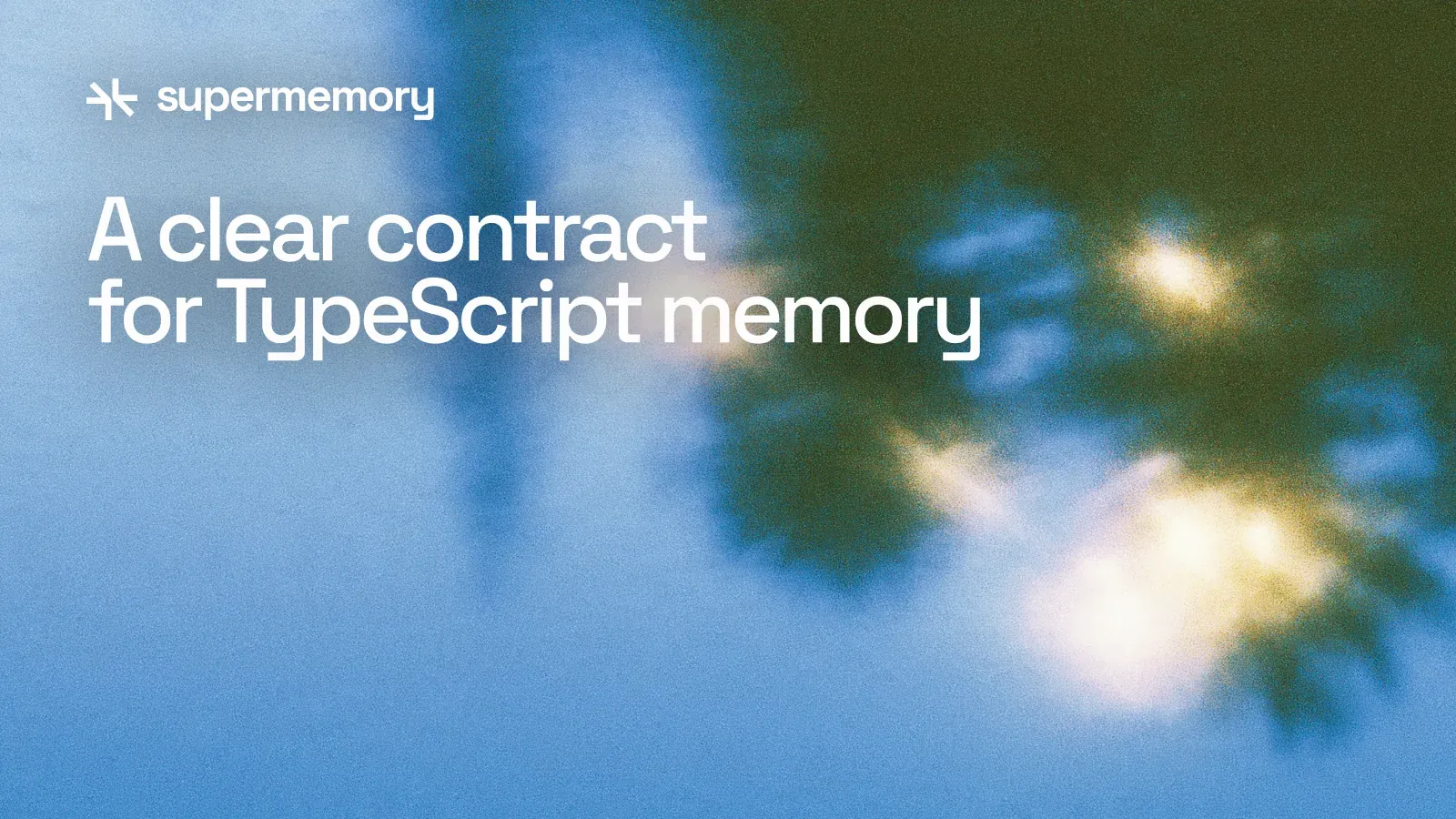 A TypeScript Memory Layer: Define the Contract Before the SDK