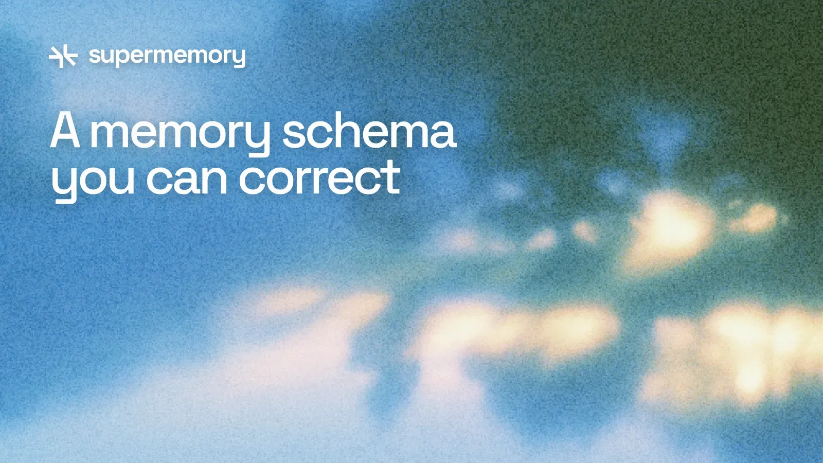 Design an Agent Memory Schema That Can Be Corrected