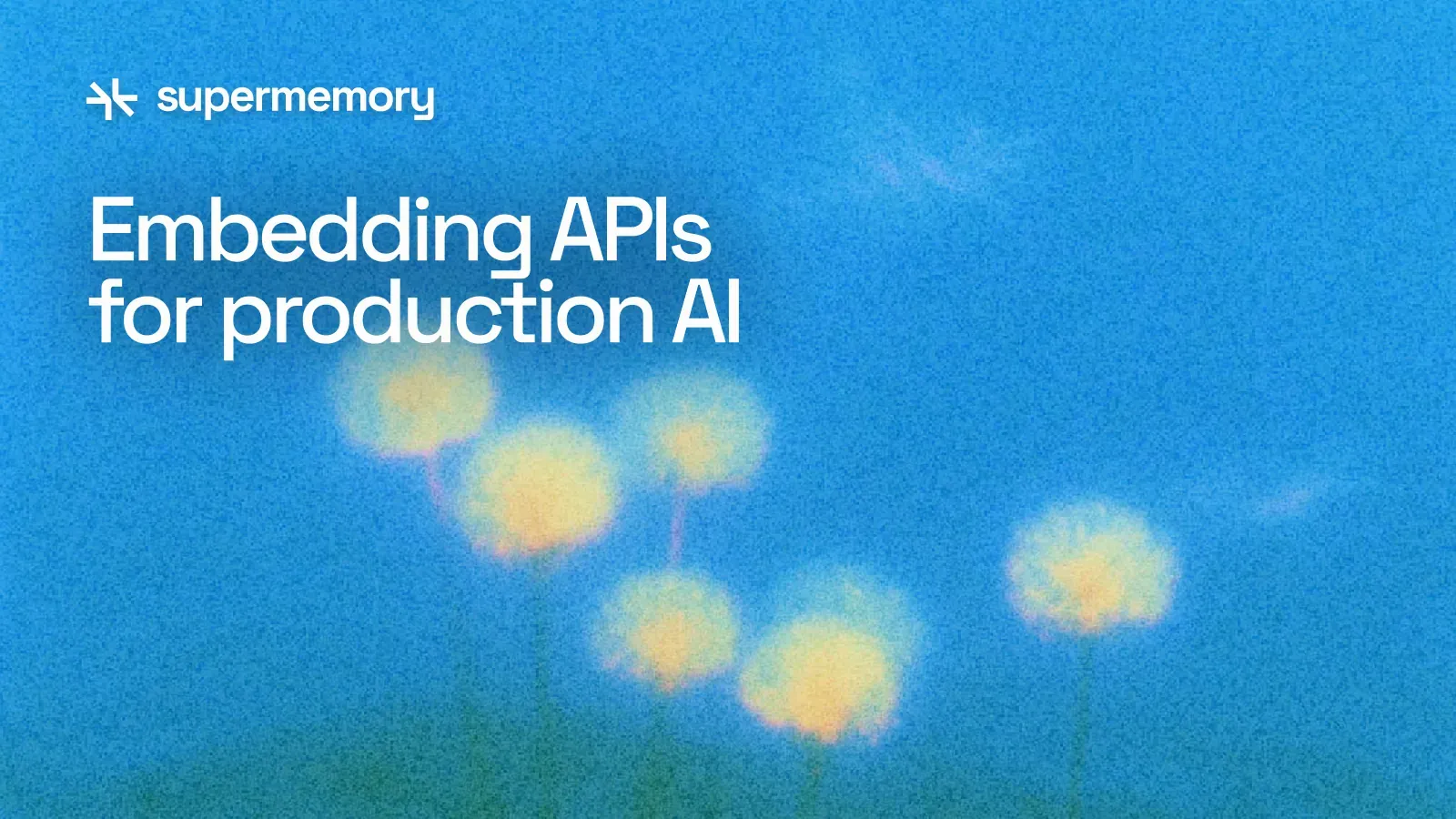 Embedding APIs for production AI